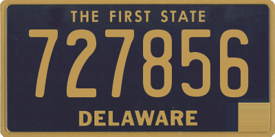 DE license plate 727856