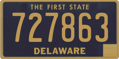DE license plate 727863