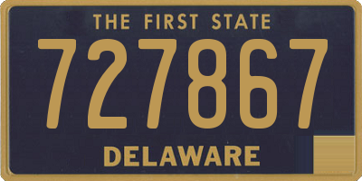 DE license plate 727867