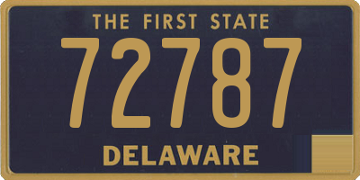 DE license plate 72787