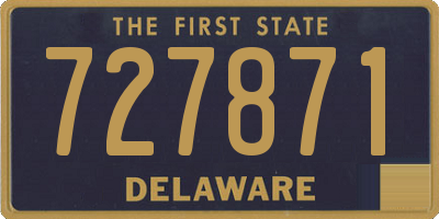 DE license plate 727871