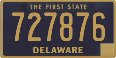 DE license plate 727876