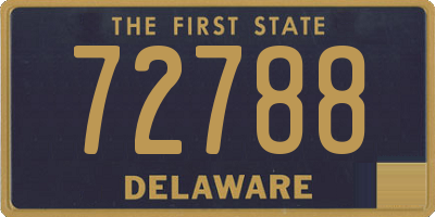 DE license plate 72788