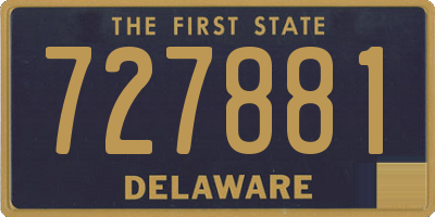 DE license plate 727881