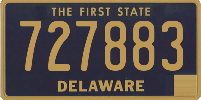 DE license plate 727883