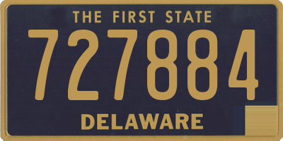 DE license plate 727884
