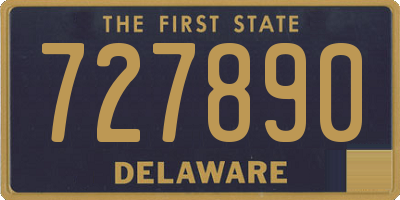 DE license plate 727890