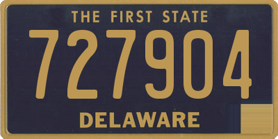 DE license plate 727904