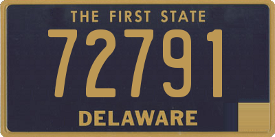 DE license plate 72791