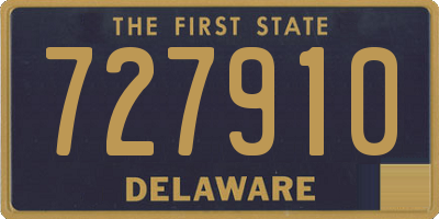 DE license plate 727910