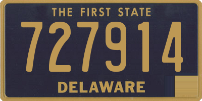 DE license plate 727914