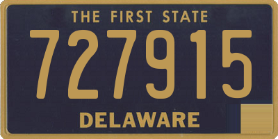DE license plate 727915