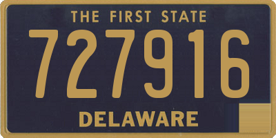 DE license plate 727916