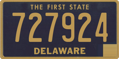 DE license plate 727924
