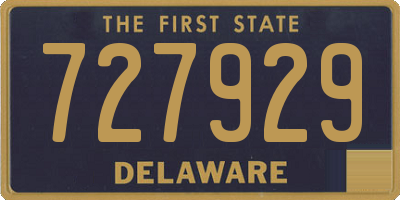 DE license plate 727929