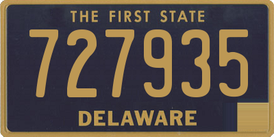 DE license plate 727935