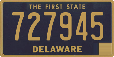 DE license plate 727945
