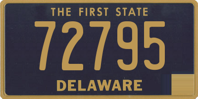 DE license plate 72795