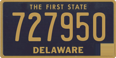 DE license plate 727950