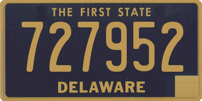DE license plate 727952