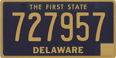 DE license plate 727957