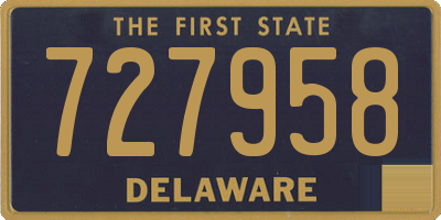 DE license plate 727958