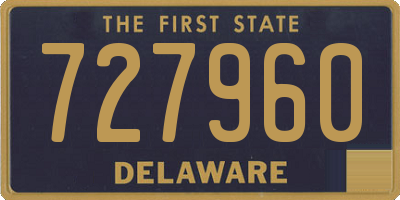 DE license plate 727960