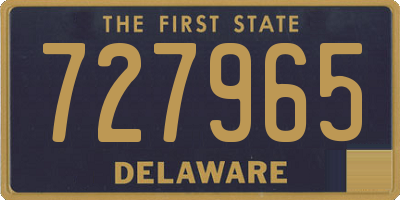 DE license plate 727965