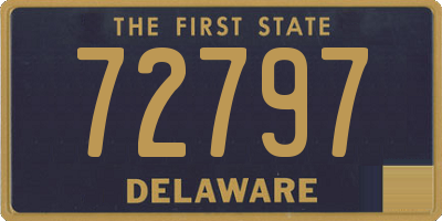 DE license plate 72797
