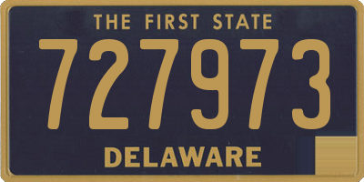 DE license plate 727973