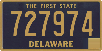 DE license plate 727974