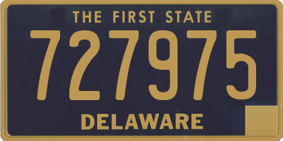 DE license plate 727975