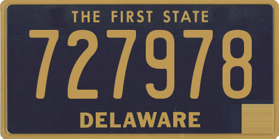 DE license plate 727978