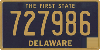 DE license plate 727986
