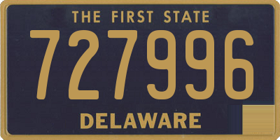 DE license plate 727996