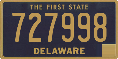 DE license plate 727998