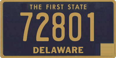 DE license plate 72801