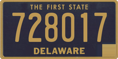 DE license plate 728017