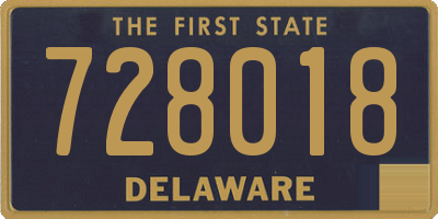 DE license plate 728018