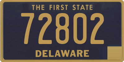 DE license plate 72802