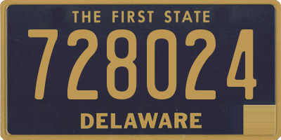 DE license plate 728024