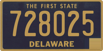 DE license plate 728025