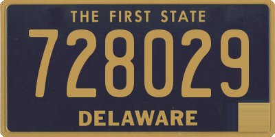 DE license plate 728029