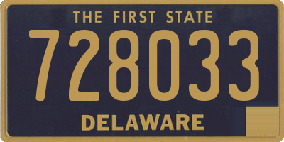 DE license plate 728033