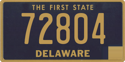 DE license plate 72804