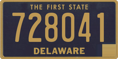 DE license plate 728041
