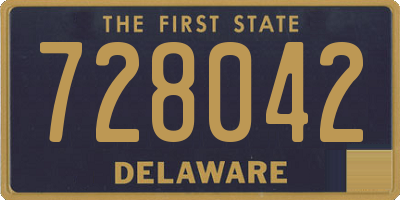 DE license plate 728042
