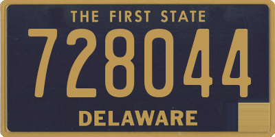 DE license plate 728044