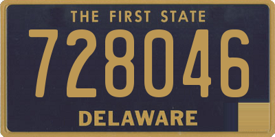DE license plate 728046