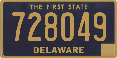 DE license plate 728049